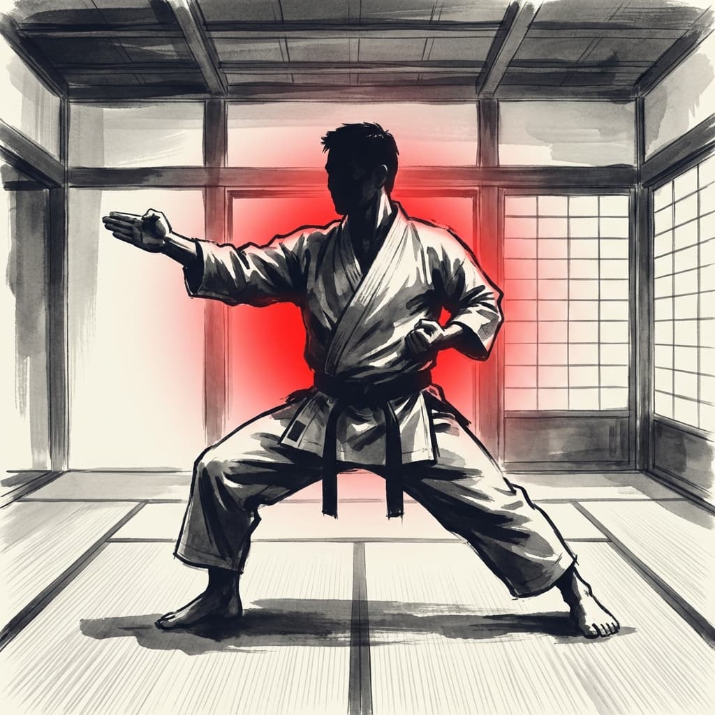 Karate Master Silhouette
